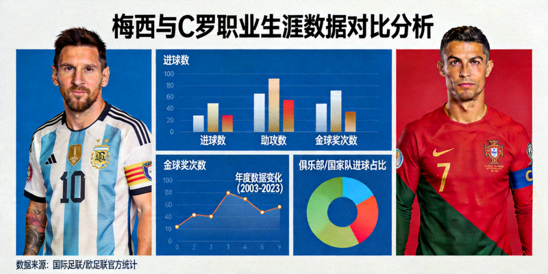 梅西与C罗职业生涯数据对比分析专题封面